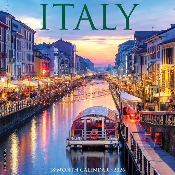 Italy 2026 12" x 12" Wall Calendar
