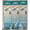 3 Packs Hurricane Snells Aberdeen Hooks Size 4 10 LB