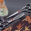 Katana Classic Professional 6.5" Shear Set by Tokko Shears, Premium 440C Japanese Steel Regular and Thinning Scissors for Barbers and Salon Professionals