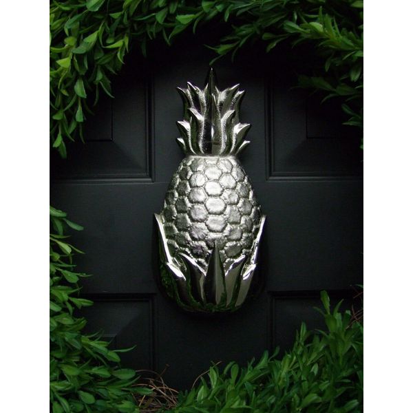 Pineapple Door Knocker by Michael Healy -Nickel Silver Finish (Premium Size )