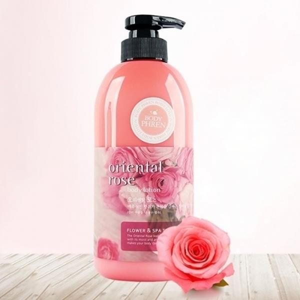 Hot spring bath full body lotion 500g rose