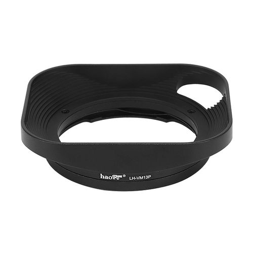 Haoge Metal Square Lens Hood for Voigtlander 35mm F2 35mm F1.5 28mm F2 Type I & II ULTRON Aspherical Vintage Line VM Mount Lens LH-VM13P Bayonet design replace LH-12 LH-4N