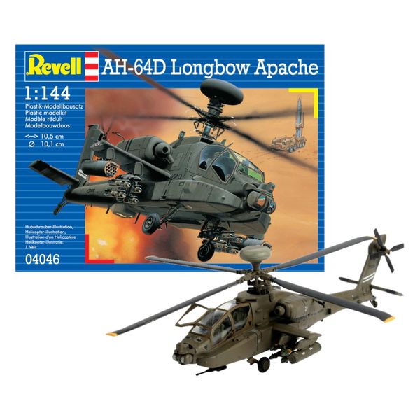 Revell 04046 AH-64D Longbow Apache 1:144 Scale Unbuilt/Unpainted Plastic Model Kit