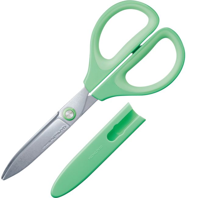 KOKUYO Scissors Saxa Glueless Blade, Green, Hasa-P280G