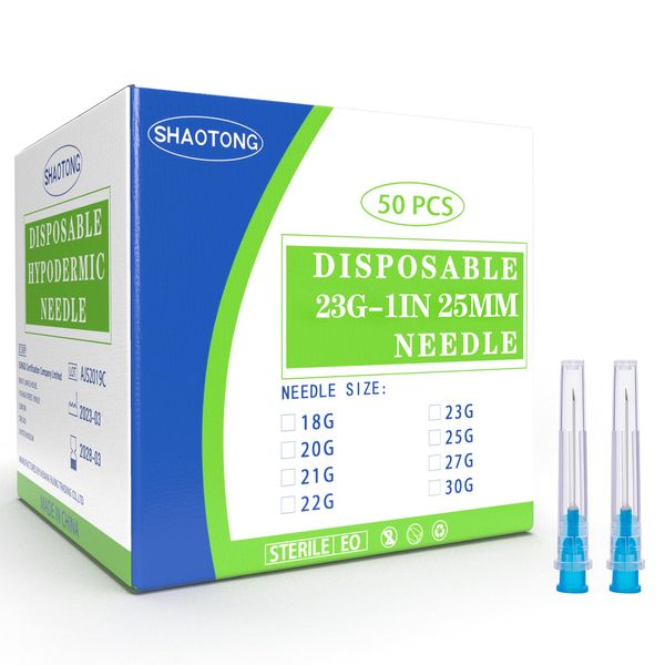 Atsuhut Disposable needles (23G-1Inch-50Pack)