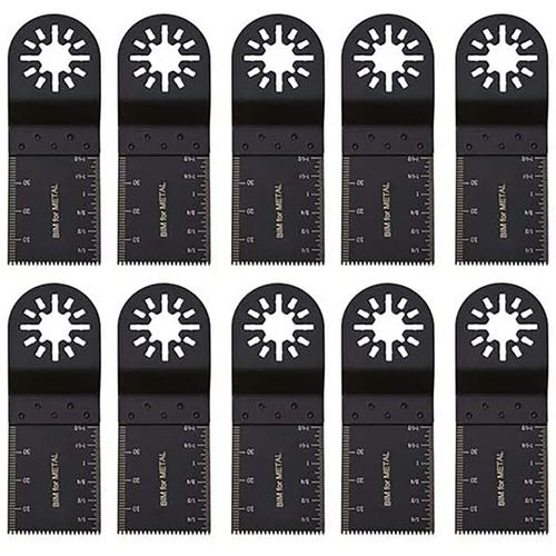 nacyvcos Multi-Tool Replacement Blade Set of 10 Blade Cutting Saws, Replacement Blade Set for Multi-Tool Cutting Wood Nail Metal Cutting Tip Tool Set, Compatible with Saw Blades, Multi-Purpose, Metal Nails, Wood Cutting Applications, Electric Tool Accesso