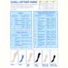 Scholl Softgrip Medium Support Class II Compression Stockings - Below the Knee, Open Toe, Natural - Available in Various Sizes