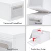 3PCS 30Litre Plastic Storage Containers Totes Box Organizers w/ Lids & Wheels