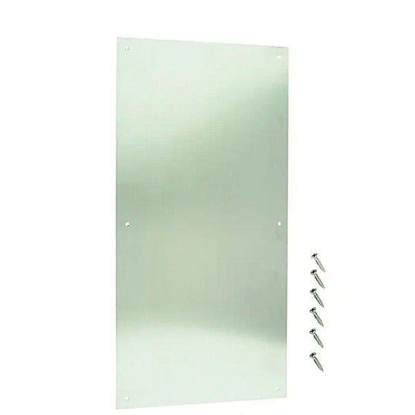 Everbilt 8" x 16" Commercial Grade Stainless Steel Push Plate for Doors