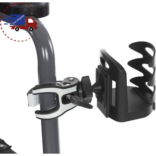 Cup Holder for Walker, Accessories, Stroller, Bike, Boat, Desk, Mobility Scooter