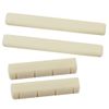 SONONIA 2 Sets Ox Bone Ukulele Bridge Saddle String Instrument Parts White