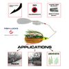 Luck E Strike Hydra-Vibe 3/4 Ounce Spinnerbait with Custom Blades for High Frequency Pulse