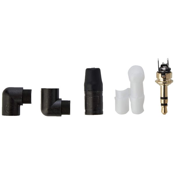 Neutrik NTP3RC-B Right Angled Metal Stereo Jack Plug,Black,3.5 mm