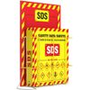 SDS Wall Station - Material Safety Data Sheet Binder with Display Sign "3 Ring"