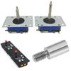 YINETTECH 4Pcs Arcade Joystick Extension Rods Replacement Compatible with Sanwa Joystick Game Controller Extender Controller Extension Rod