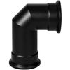 Adam Short Angled Stove Pipe in Black