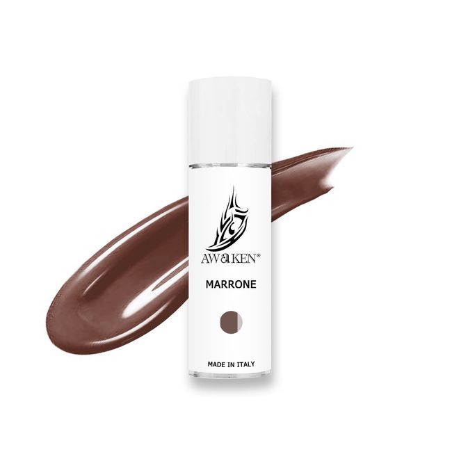 AWAKEN PMU Tinte 10 ml Made in Italy semi Permanent Makeup Microblading Ink 2022 EU Rechtsvorschriften Dermopigmentierung Augenbrauen Eyeliner (Brown)