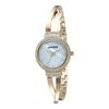Armitron Women's 26mm Swarovski Crystal Gold-Tone Crossover Bangle Watch