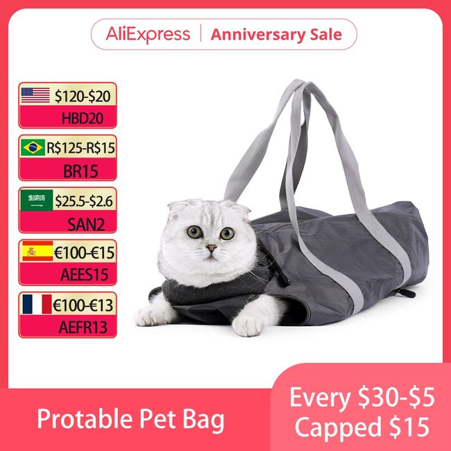 Portable Pet Bag Cat Carrier Bags Cat Outgoing Travel Breathable Pets  Handbag Cat Supplies Soft-sided Carriers with Zipper - AliExpress