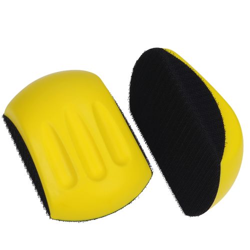 Belle Vous Sanding Block with Hook and Loop (Pack of 2) - Sanding Block for Sanding Discs - Hand Sander Sandpaper Holder for DIY, DIY, Crafts, Wooden Furniture Restoration, Woodwork, Car