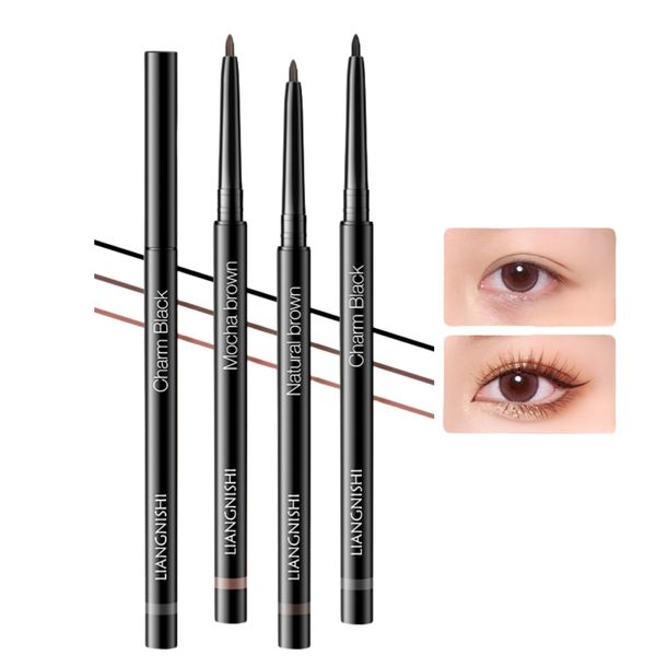 LIANGNISHI 3 Colors Eyeliner Gel Pen, Ultra Fine Eyeliner Pen, Waterproof and Sweatproof, Long Lasting Color, Stain and Damage Resistant, Official Genuine-03# Light Brown