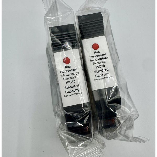 FP PIC10 Fluorescent Red Ink Cartridge replacement for PostBase machines
