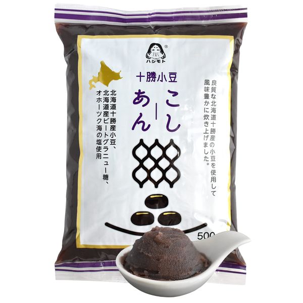 Red Bean Paste, Adzuki Beans, Japanese Mochi Rice Cake Anko, Strained KOSHIAN -VEGAN & GLUTEN-FREE 17.6OZ(500g)【CHAGANJU】