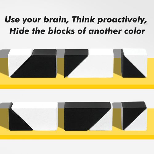 QZMTOY Wooden Blocks Puzzle Table Games, Brain Teaser Puzzle Game with 80 Challenges,Brain Toys for Kids, STEM Montessori Toys for Boys Girls,Travel Toys,Stocking Stuffers for Kids