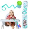 Cup Catcher By Brilli Baby - Catches the Cup, Keeps It Close & Clean! … (Aqua)