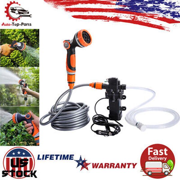 Car Washer W/ Pump Hose Nozzle Sprayer For Showering pet Wash Car Watering Plant