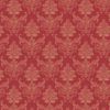 MyTinyWorld Dolls House Miniature Light Red on Red Leaf Damask Wallpaper