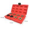 8Pcs Metric Thread Restorer Kit Thread Restorer Tap & Die Set Spindle Rethreading Tool for Cleaning and Changing Lines
