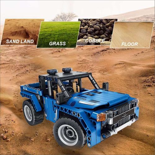 Dimple 2-in-1 Remote Control Building Car Toy - STEM Toys for 6-12 Year Old Kids - Educational Race Car Truck Toys for Boys & Girls - 353-Piece Learning Construction Kit for Kids