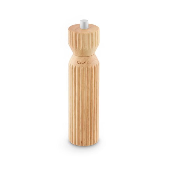 Sur La Table SLT847088 Manual Large Salt and Pepper Mill, Rubberwood, Natural Wood
