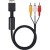 RCA Audio Video AV TV Cable Lead Wire Composite, Compatible with Sony PS1 | PS2 | PS3