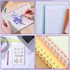 10Pcs Binding Spines, Plastic 30 Hole Click Binding Combs, Spiral Book Binder Coils for Teacher Student Document Notebook File Making