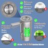 Foldable 5-Gallon Water Bottle Pump USB Charging Electric Portable Silver
