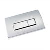 Square Chrome Pneumatic Toilet Concealed Cistern Large Flush Plate WC Button