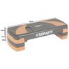 Mirafit 3 Level Aerobic Exercise Stepper Platform - Black/Orange