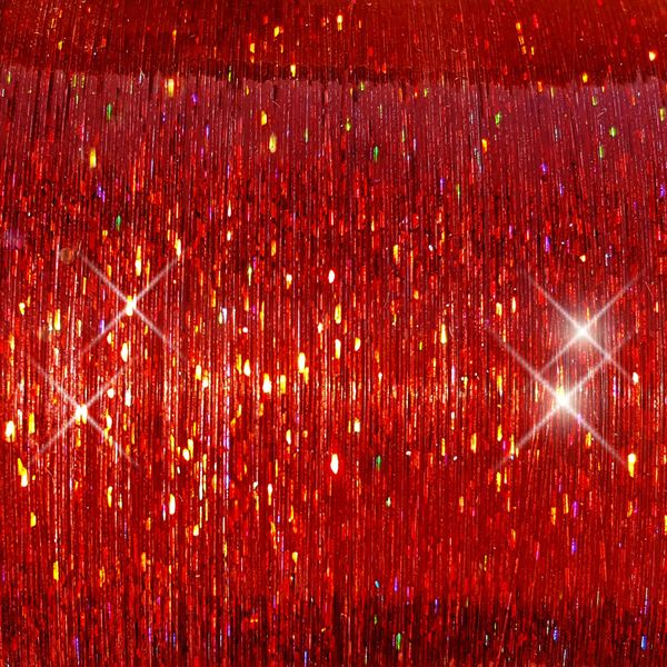 40" Sparkling Hair Tinsel 100 Strands (Red Fire)