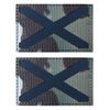 2PCS AliPlus Scotland Flag Patches IR Infrared Reflective Patches Laser Cut Patch Tactical Morale Patch Hook and Loop(CP)