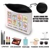 Basic Sign Language Makeup Bag Speech Language Pathologist Gift ASL SLP Gift Speech Therapist Cosmetic Bag (Basic Sign UK)