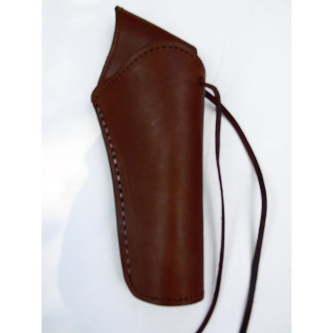 Cross Draw Gun Holster - Right Handed - Brown - 22 Cal - Smooth - by Bull Creek Leather