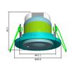 HUBER Motion 66HF Motion Sensor 360° for Indoor Use - Easy to Adjust - Flush-Mounted Motion Sensor Ceiling Motion Sensor Suitable for LED 3-Wire Technology