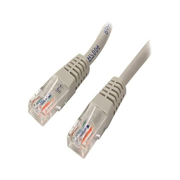 StarTech.com Cat5e Ethernet Cable - 7 ft - Gray - Patch Cable - Molded Cat5e Cable - Short Network Cable - Ethernet Cord - Cat 5e Cable - 7ft (M45PATCH7GR)