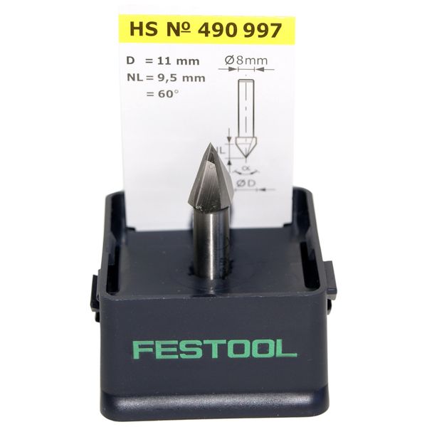 Festool V-Nut Router HS S8 D11/9,5/60°