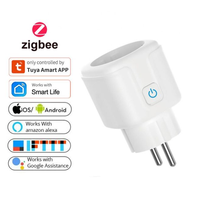 AUBESS Tuya Zigbee Smart Plug Work with  Alexa Google Home Yande