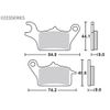 Kitaco SBS Brake Pad E223 Ceramic Tricity/ABS 777-0223000
