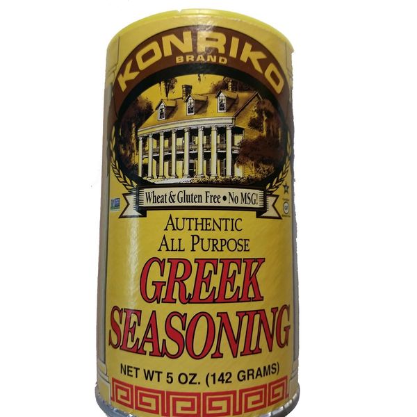 Konriko - Greek Authentic Seasoning 5 oz (Pack of 6) - Wheat Free - Gluten Free - No MSG