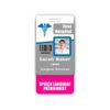 Speech Language Pathologist Badge Buddy Vertical w/Height & Weight Conversion Charts (Standard, Pink)